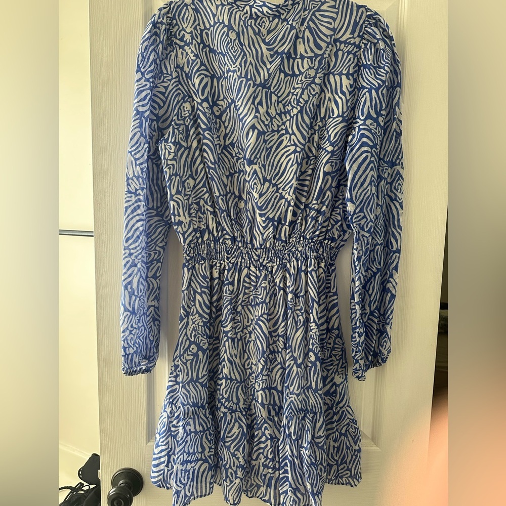 NWT Lilly Pulitzer Axton dress Martinique Blue size 14 - Picture 4 of 6